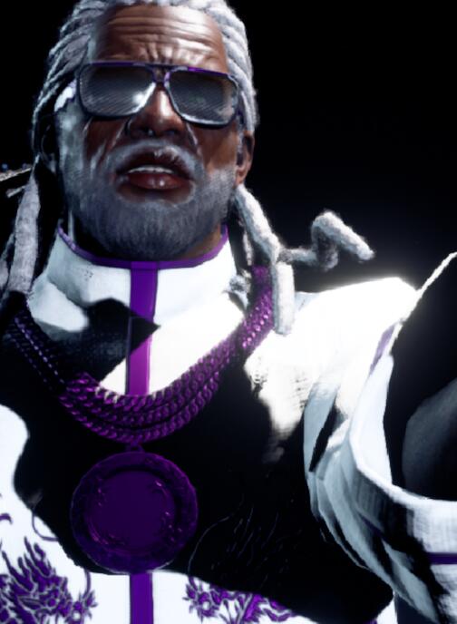 Purple/White Leroy